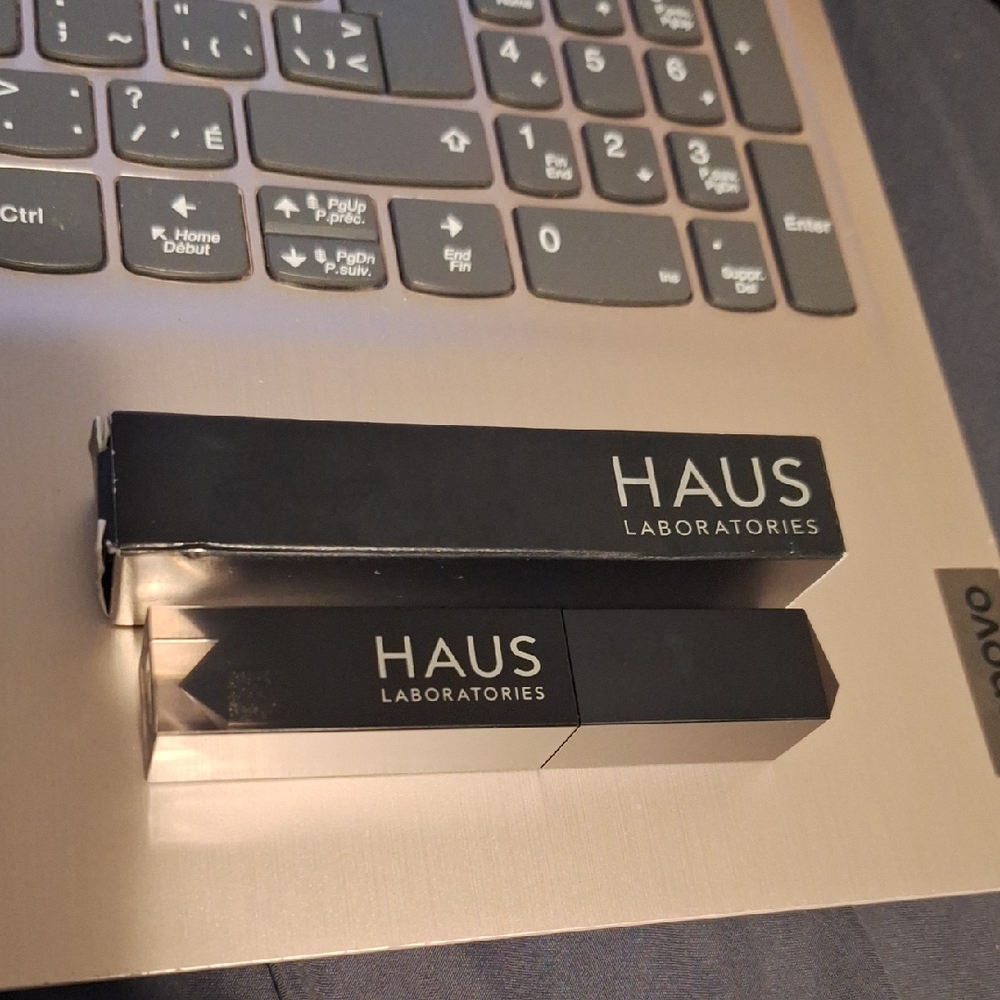 Haus Laboratories brow and lash sparkle topper.